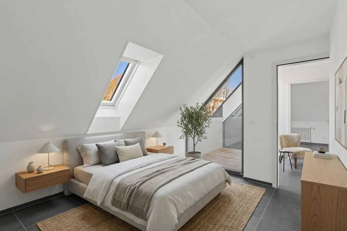 3½-Zimmer-Dachwohnung mit Galerie nahe Bern – stilvoll &amp; einzigartig - Foto 5 di 9