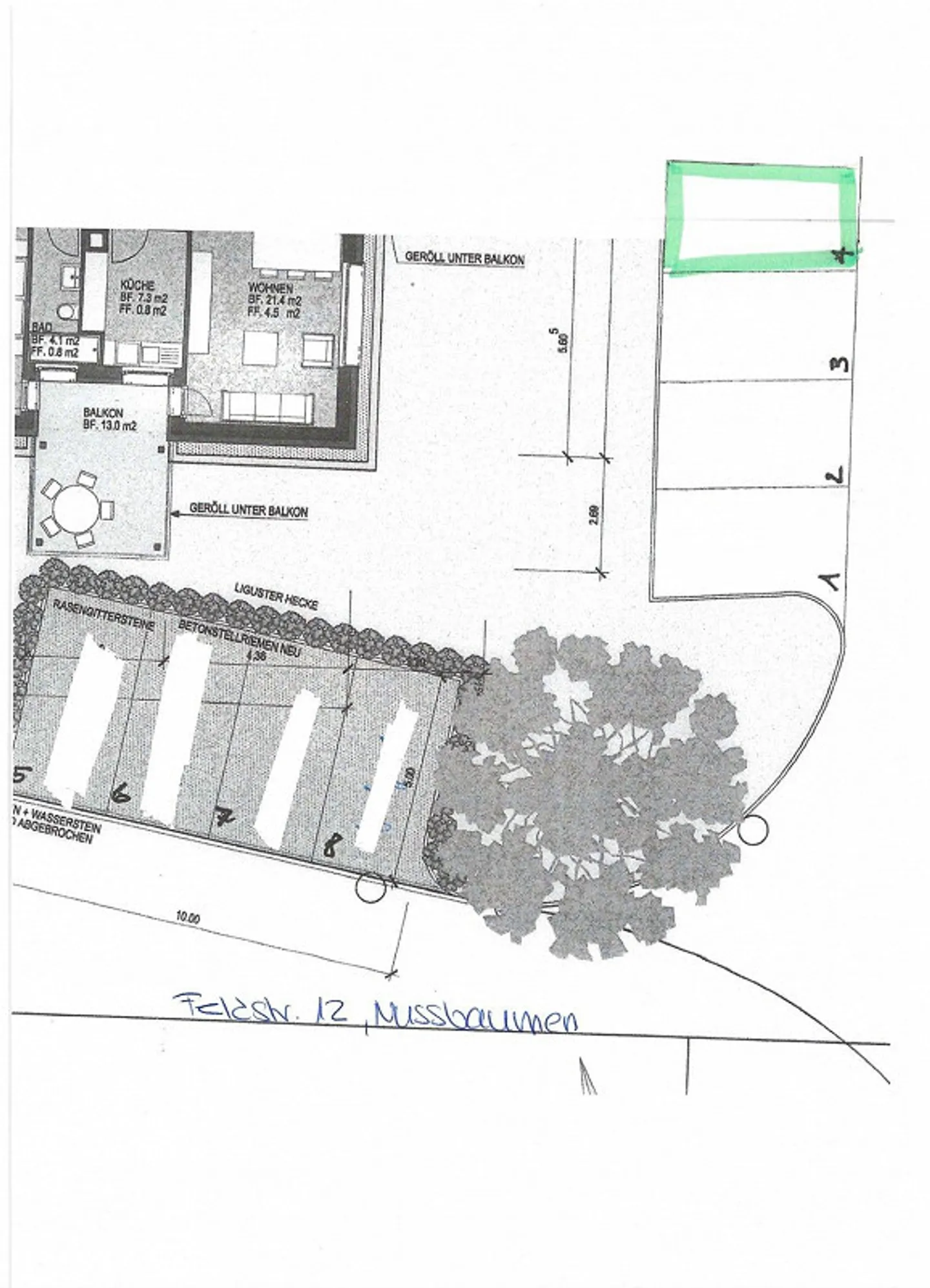 Praktischer Aussenparkplatz - Foto 2 von 2
