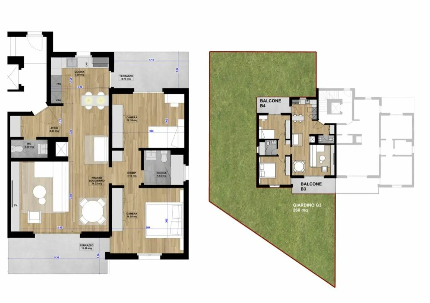 Ascona - Appartement élégant avec grand jardin privé et cheminée - Photo 9 sur 13