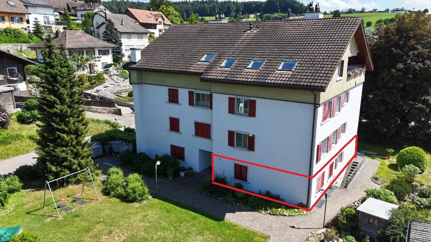 Charmante appartement 4.5 pièces avec jardin et cheminée à Muhen - Photo 15 sur 15