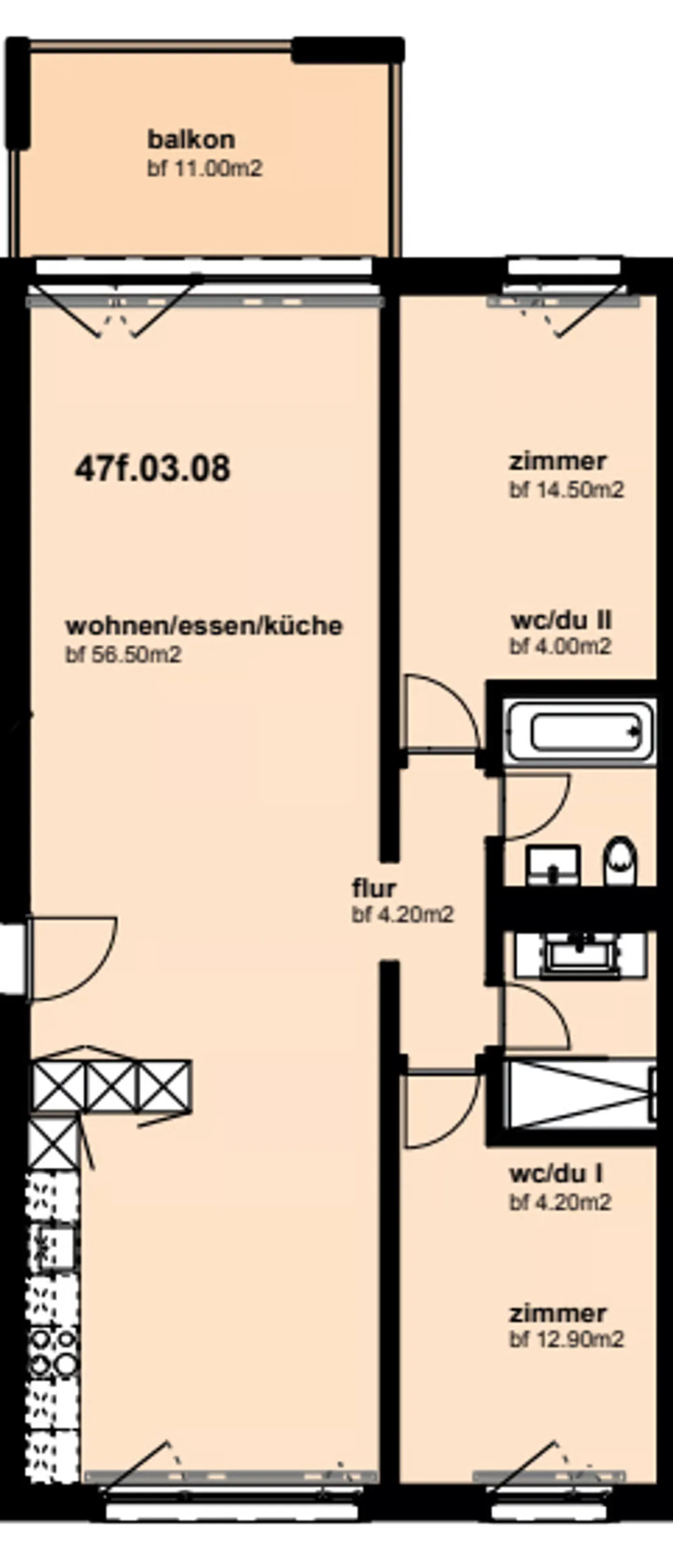 Moderne 3.5-Zimmerwohnung - Foto 9 von 9