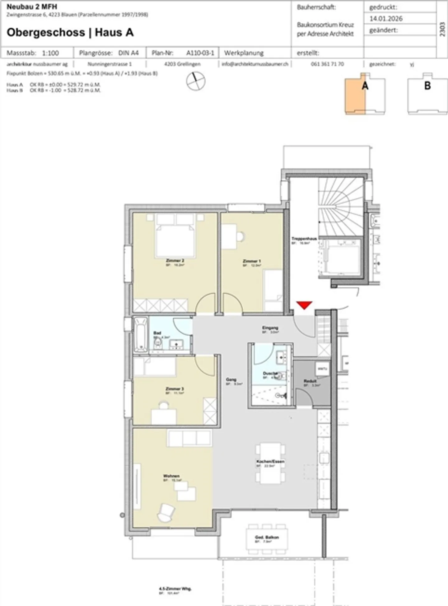 4.5 Room apartment - Photo 3 of 3