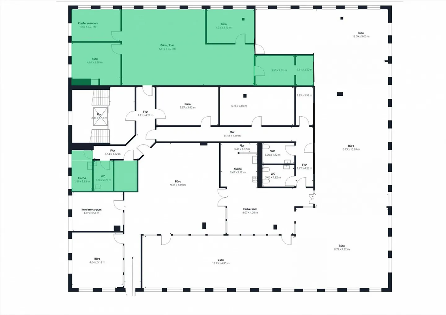 Geräumige Bürofläche in St. Gallen - Foto 2 von 13
