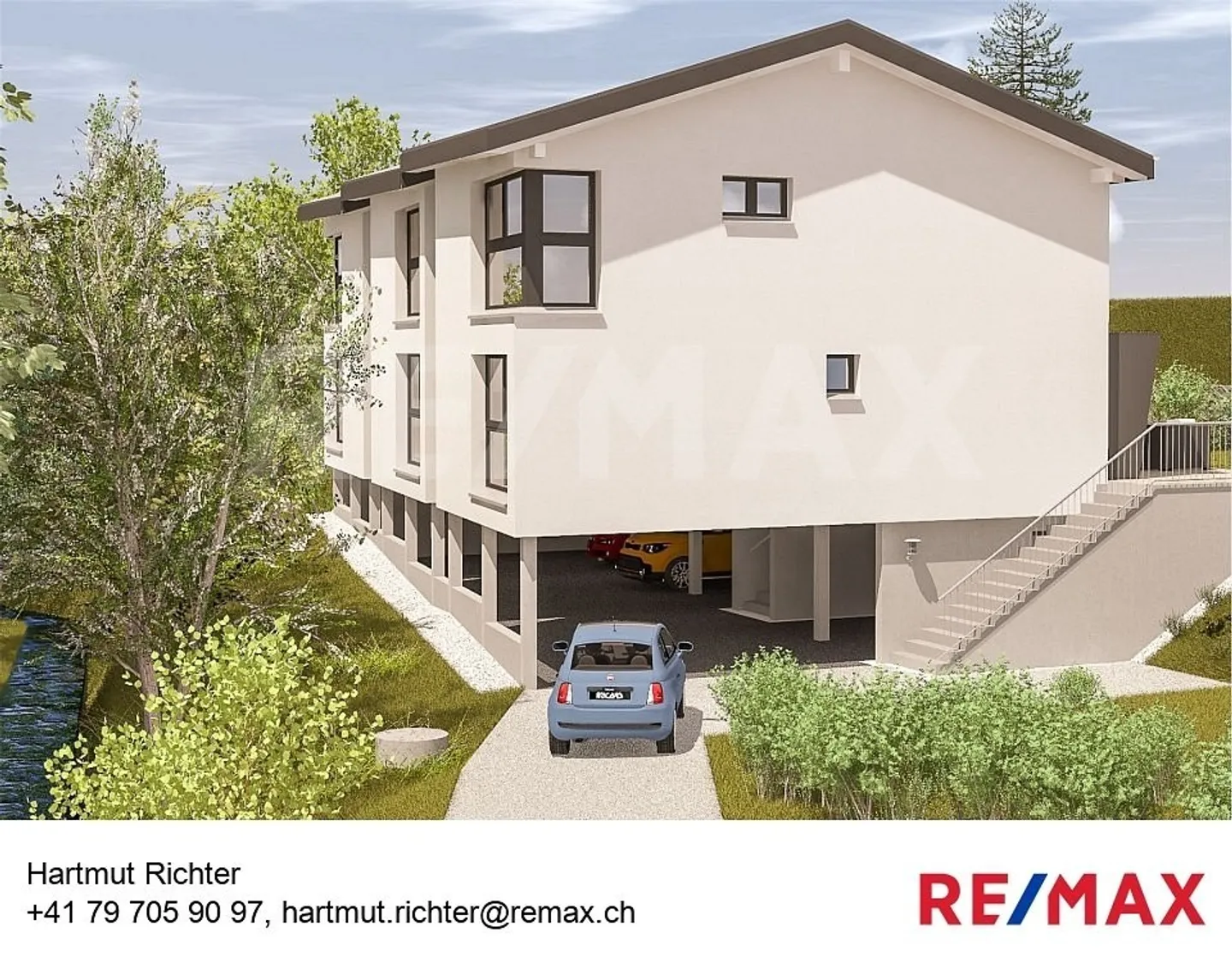 Modern, practical new row house in Münchenwiler (middle house) - Photo 1 of 9