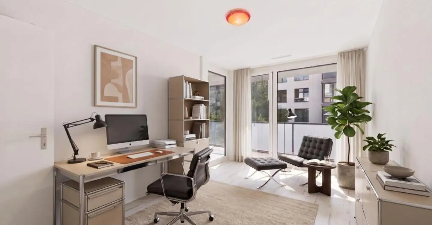 Espace de vie spacieux, cuisine design et standard Minergie ! - Photo 8 sur 12