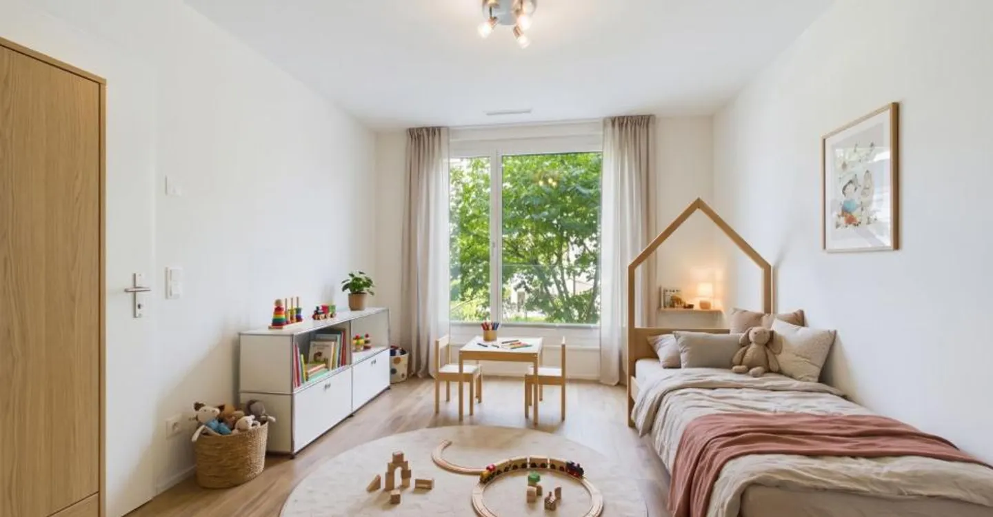 Espace de vie spacieux, cuisine design et standard Minergie ! - Photo 10 sur 12