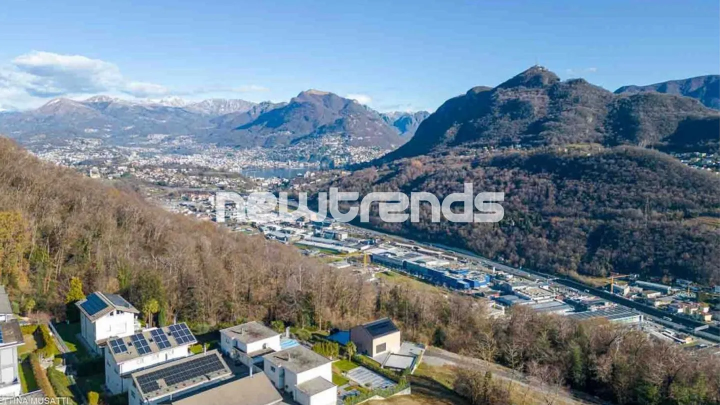 Agra: Moderno appartamento di 5 locali in bifamiliare con terrazza e vista. - Foto 2 di 13