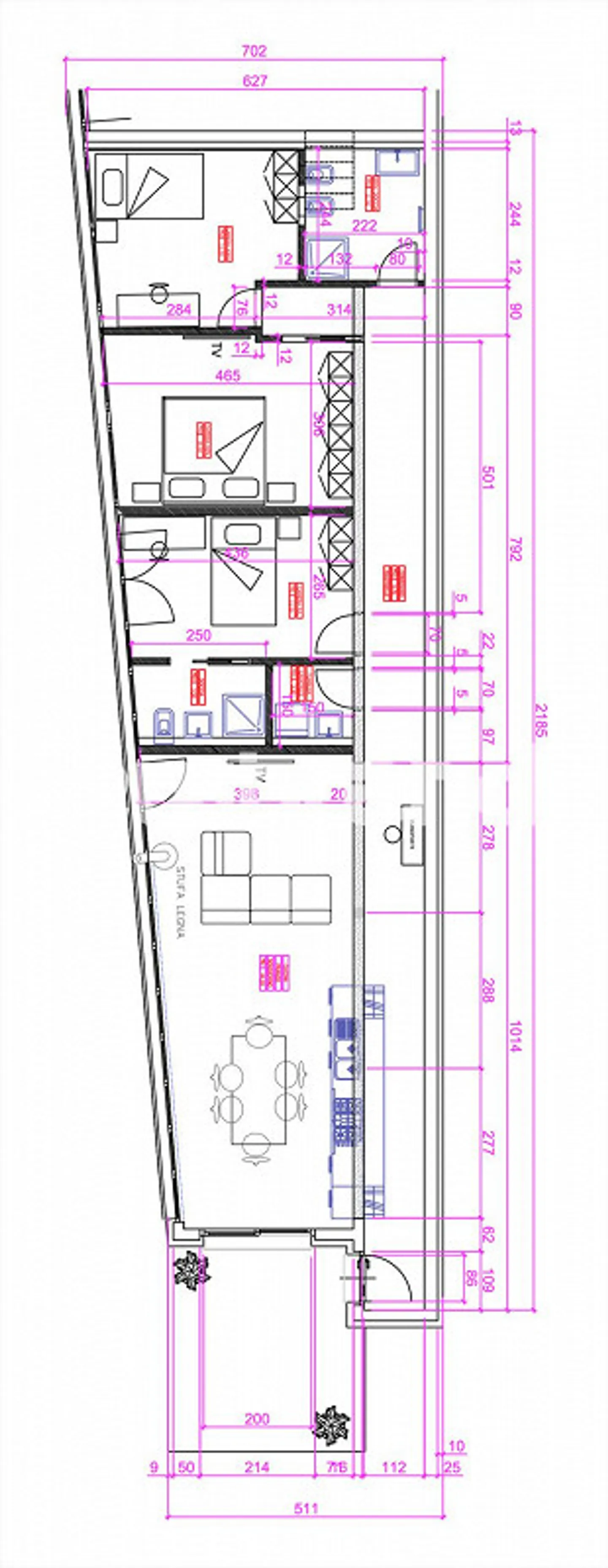 Agra: Moderno appartamento di 5 locali in bifamiliare con terrazza e vista. - Foto 13 di 13