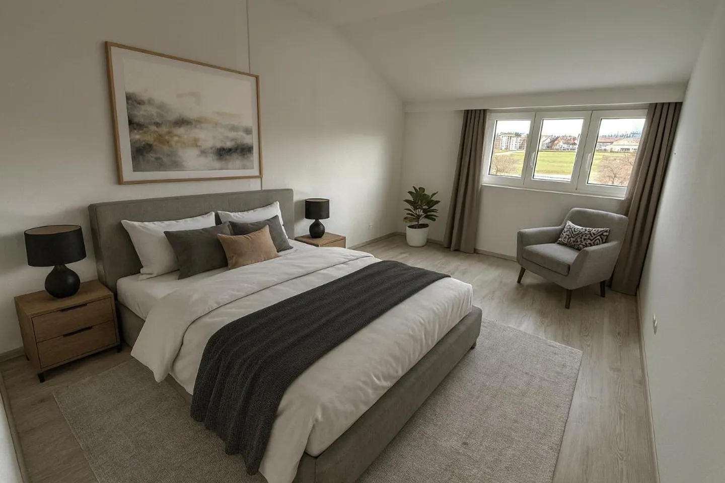 Appartamento attico 3.5 locali quasi nuovo con vista aperta - Foto 4 di 9