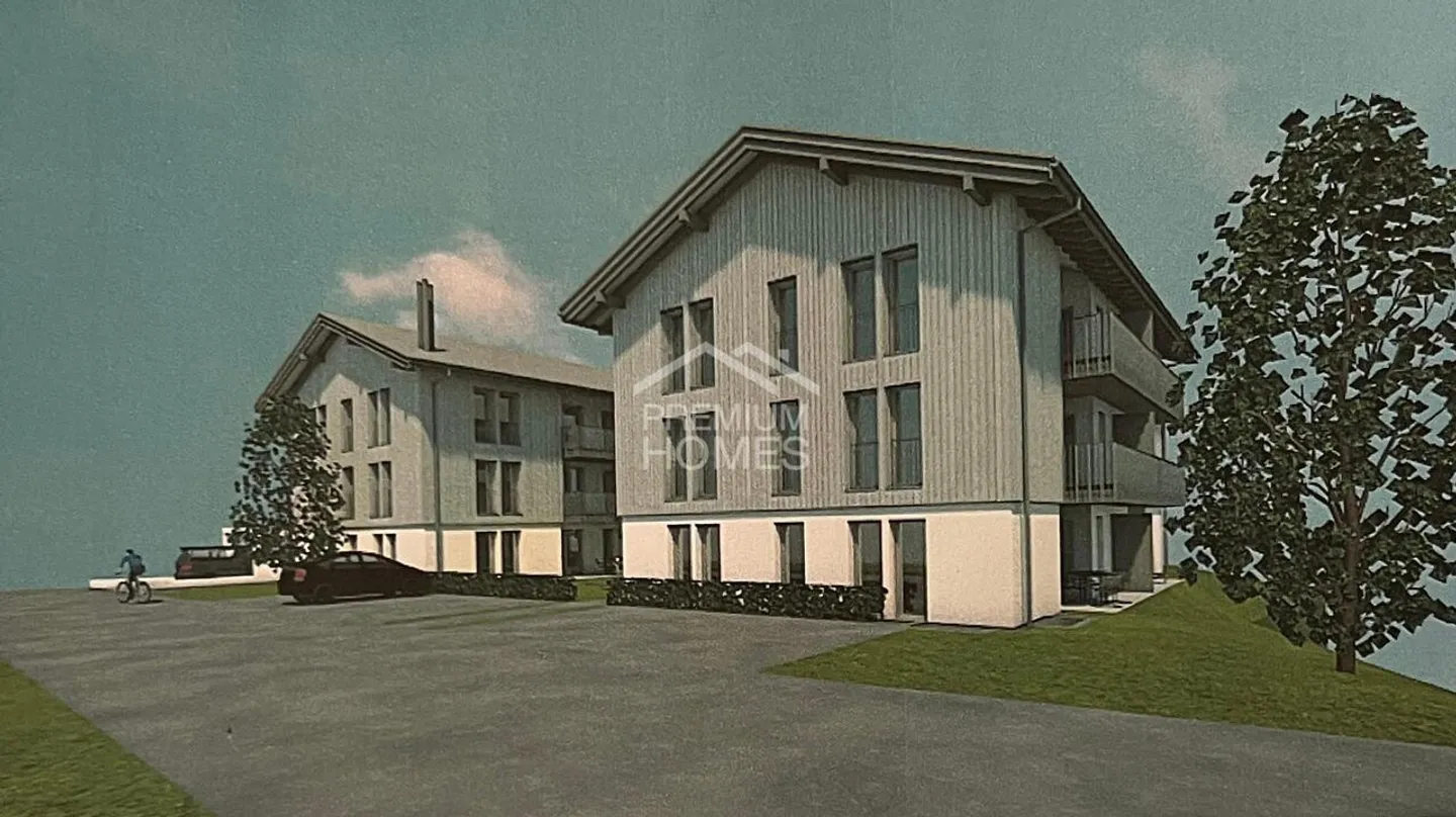 Terrain à bâtir avec projet préliminaire de maison multifamiliale - Photo 1 sur 8