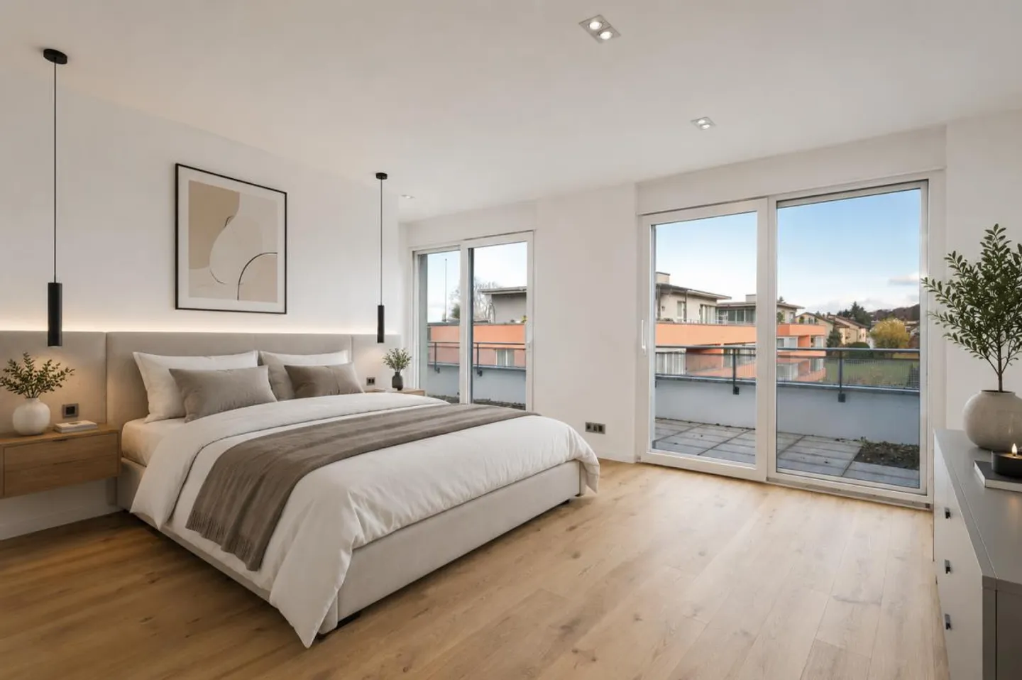 Ruhige Eleganz mit Aussicht - 5 1/2 Zimmer-Attika-Wohnung mit Blick auf den Bodensee - Photo 11 sur 13