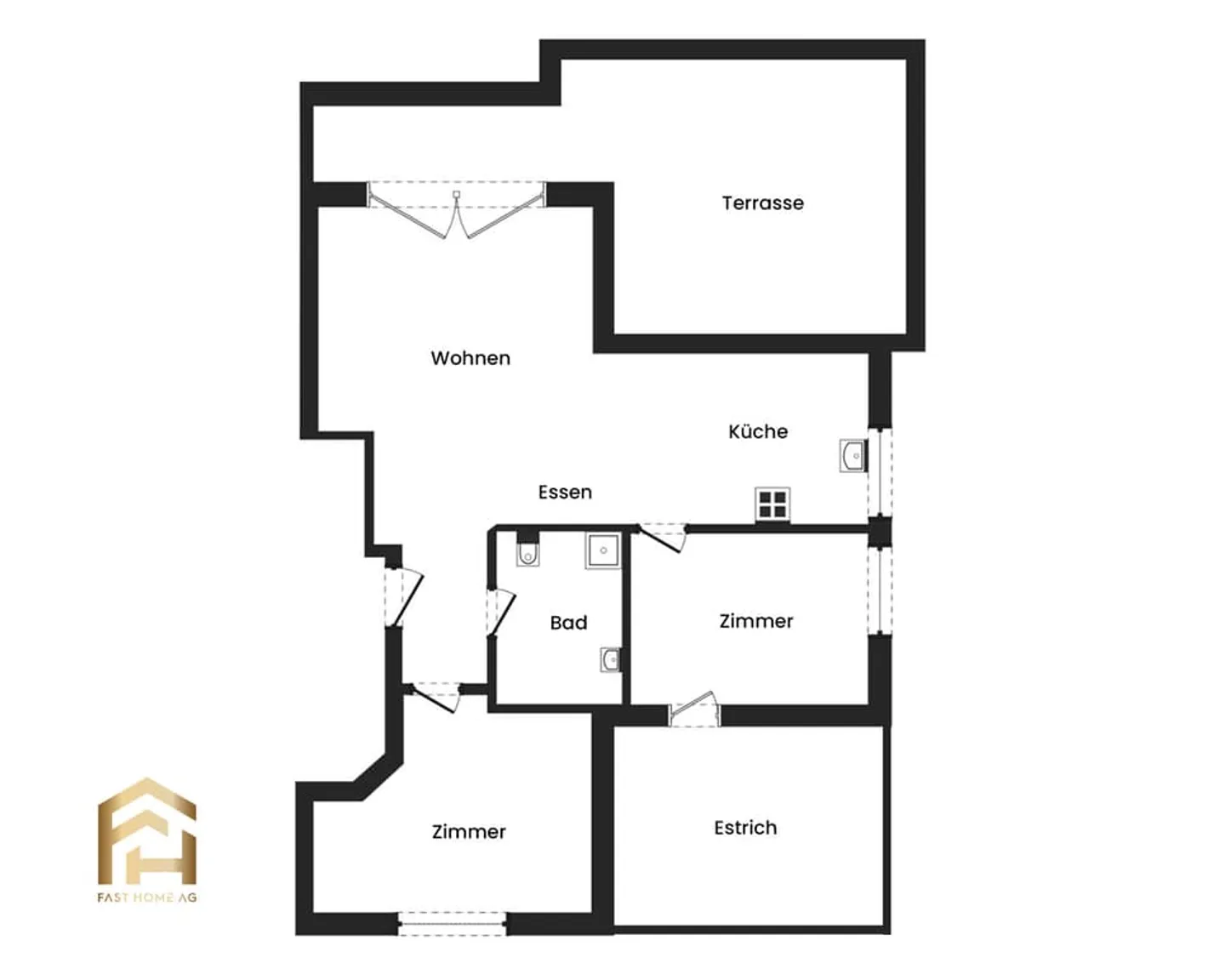 Penthouse Feeling: 3.5-Room New Building with Dream Terrace - Photo 11 of 13