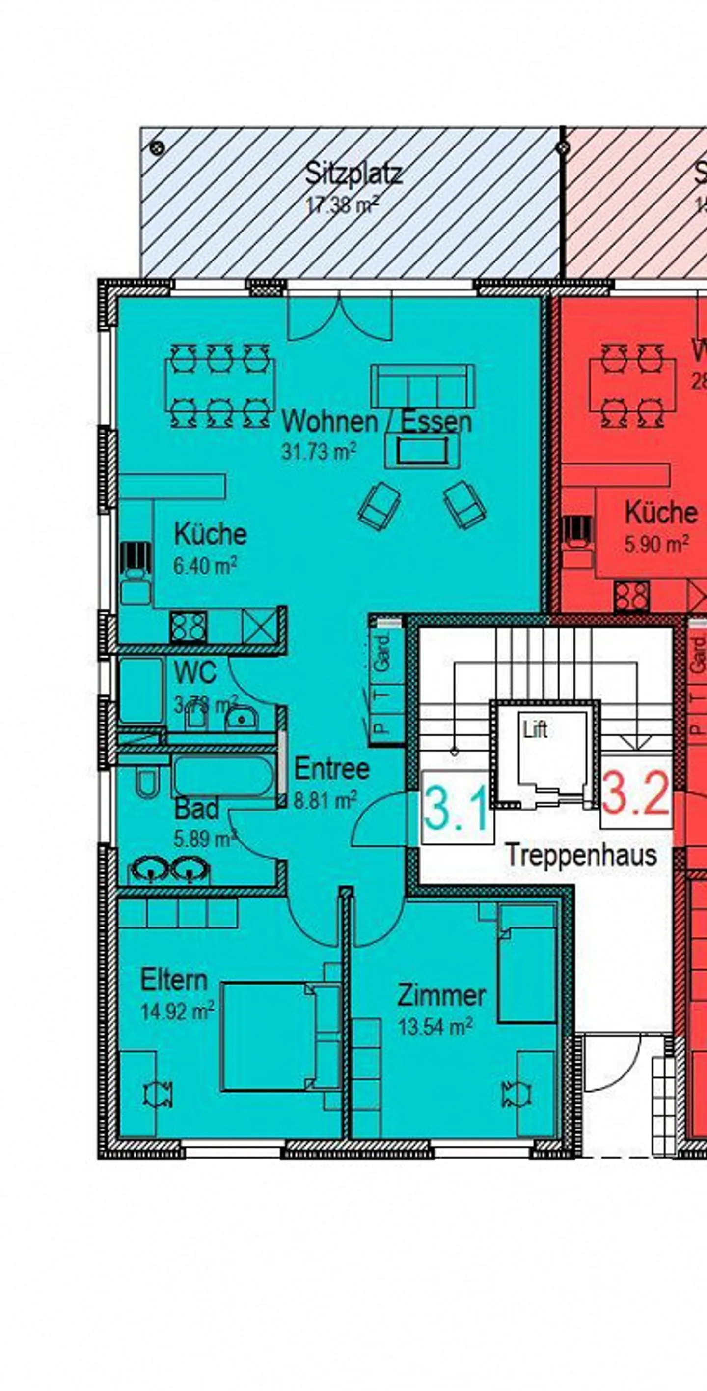 3.5 Zimmerwohnung in Kerns - Foto 6 von 6