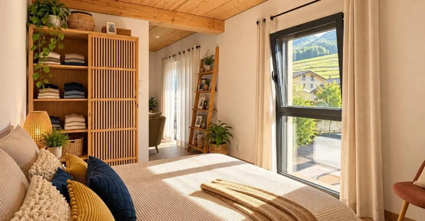 Superb 1.5 room furnished apartment 48m2 - Bramois - Photo 5 of 7