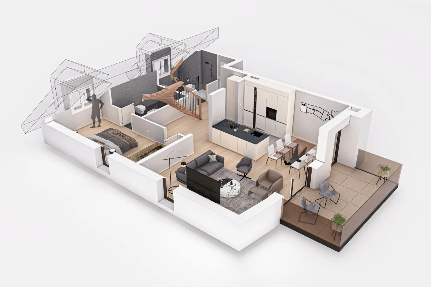 Duplex 4.5 stanze - Foto 4 di 9