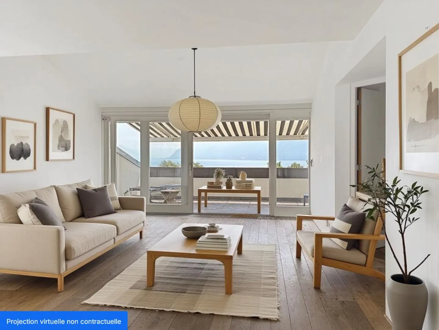 Magnifique appartement avec terrasse et vue sur le lac - Photo 2 sur 6