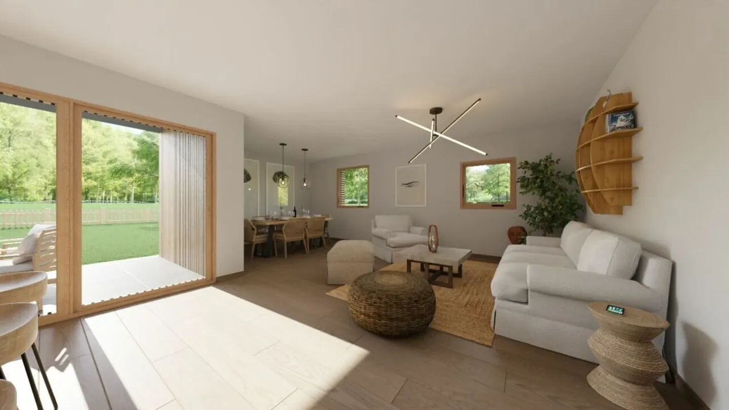 In a splendid green setting, 3.5-room apartment - Photo 2 of 6