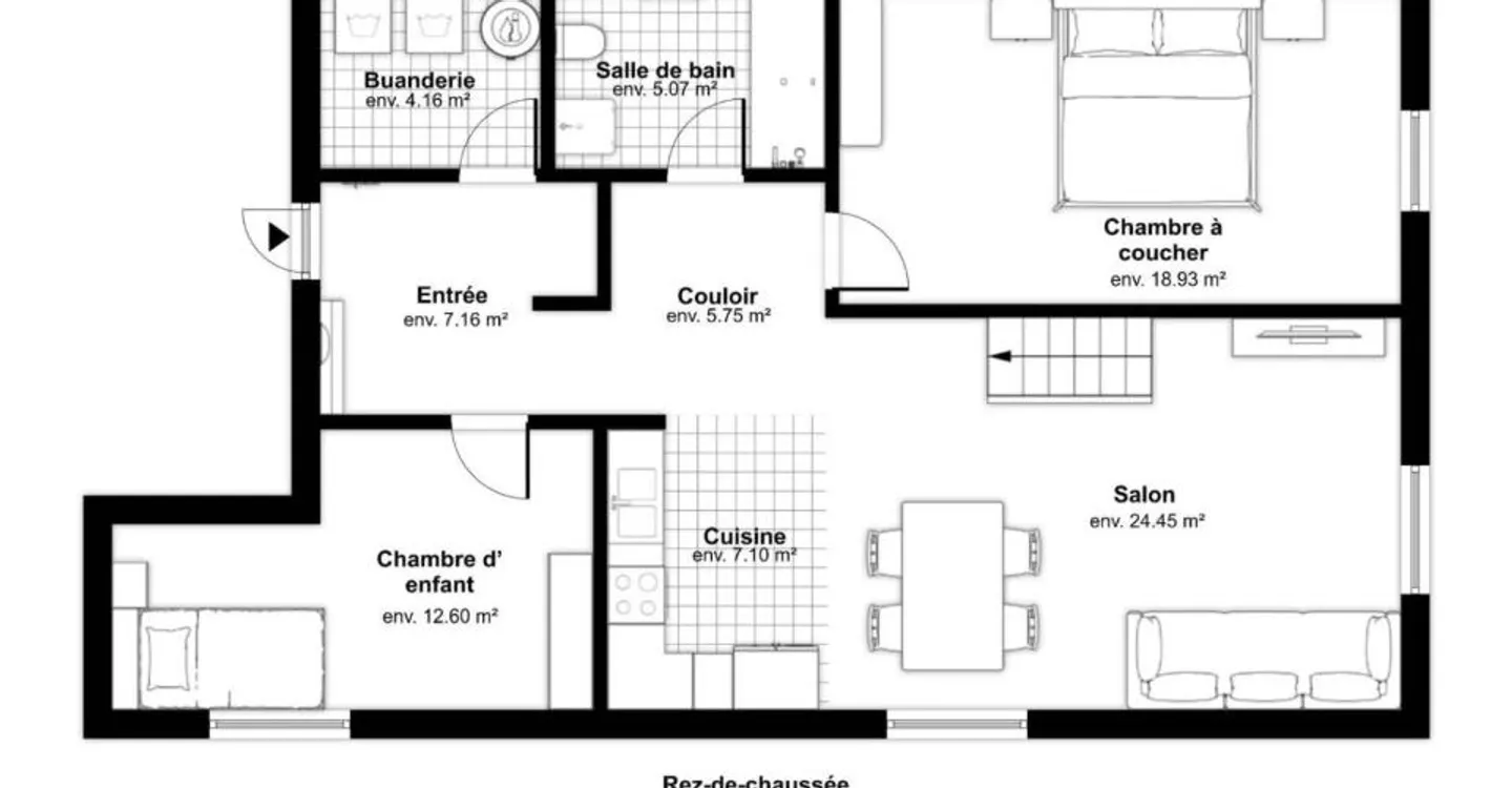 3,5-Zimmer-Wohnung - Foto 3 von 13