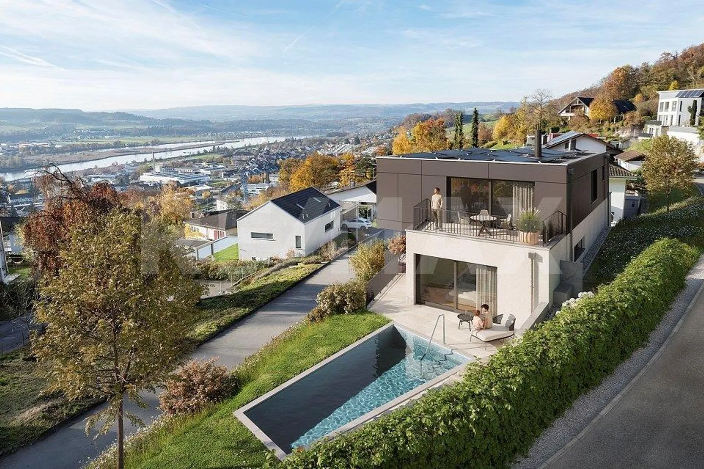 Exklusives Neubau-Einfamilienhaus an bestechender Aussichtslage - Foto 1 von 8