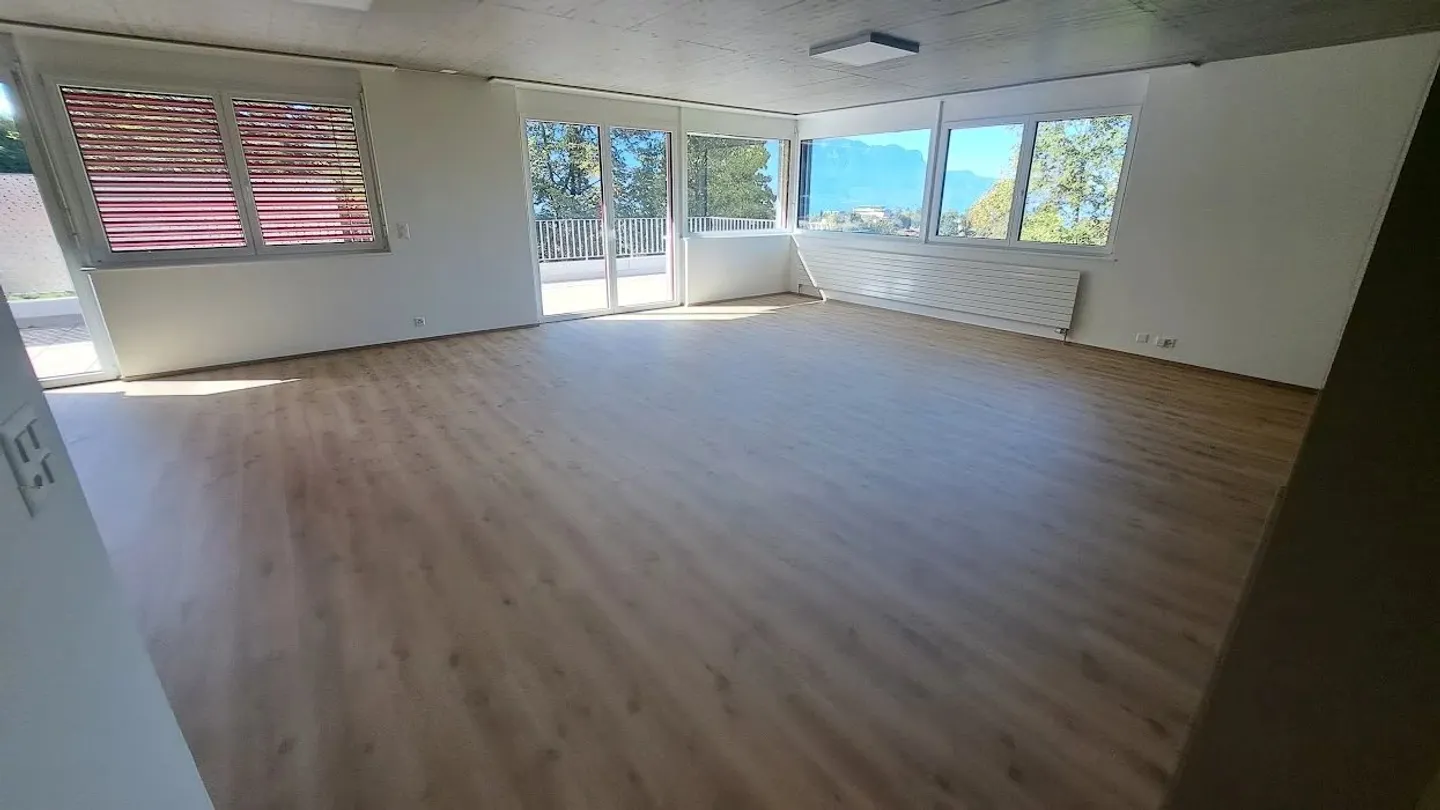 Bel appartamento di 4 stanze con grande terrazza e vista libera. - Foto 1 di 8