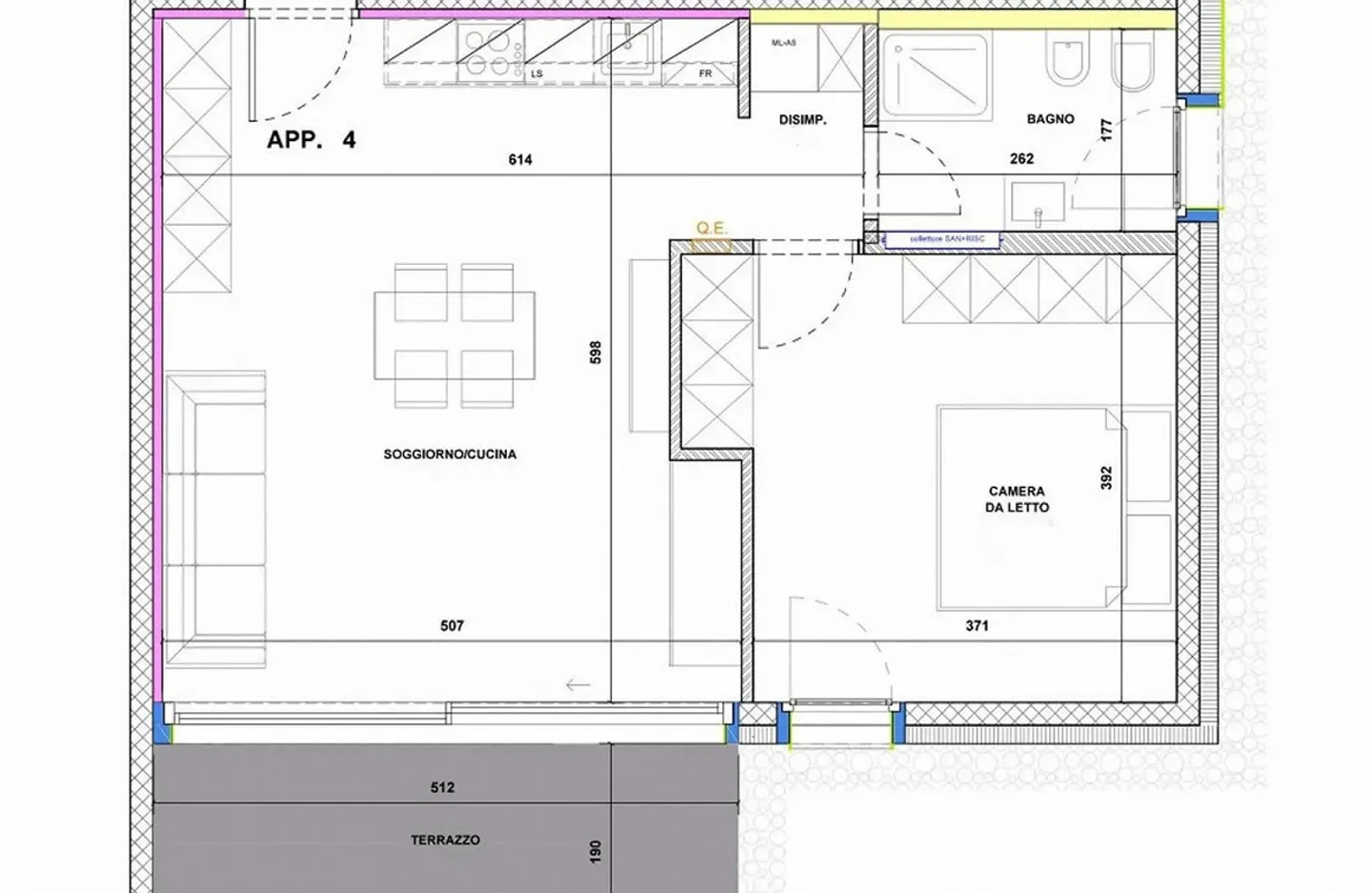 Nouveau et lumineux 2,5 pièces avec jardin à Bellinzone - Camorino - Photo 8 sur 9