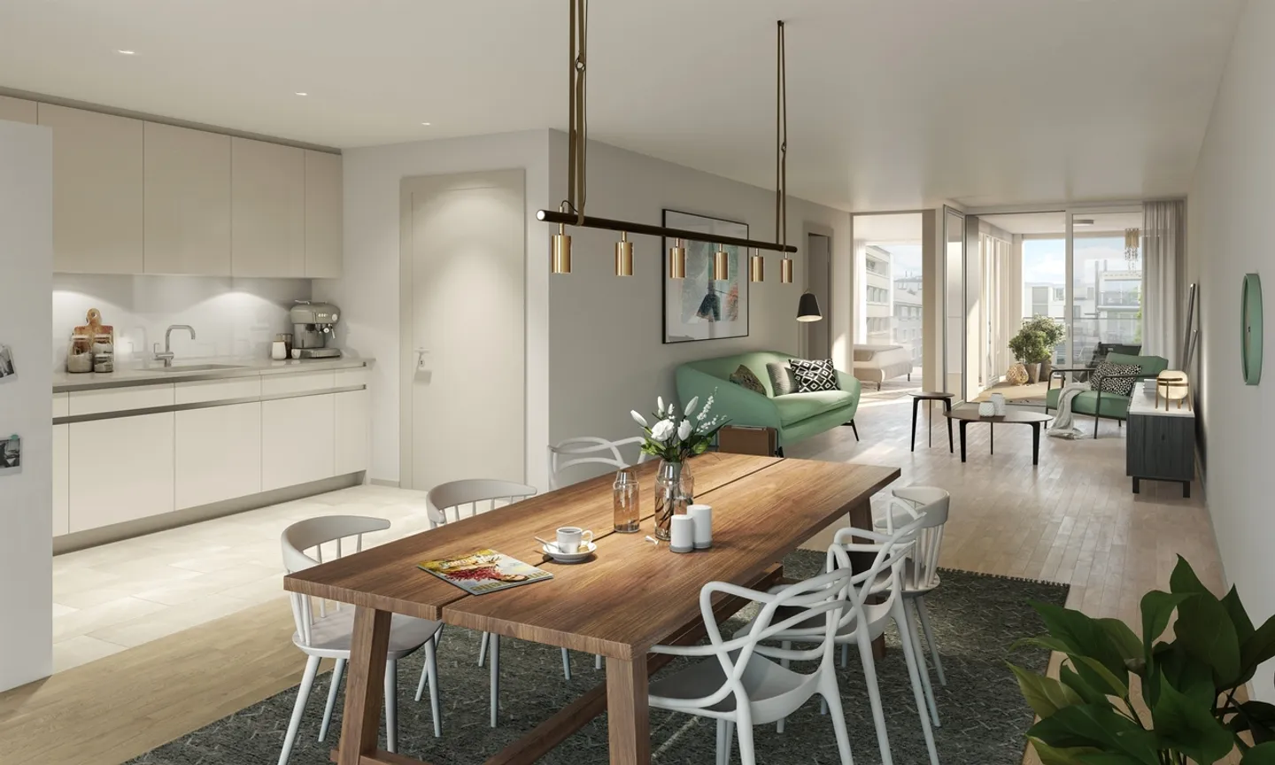 Appartement simple moderne à Zurich - Photo 2 sur 4