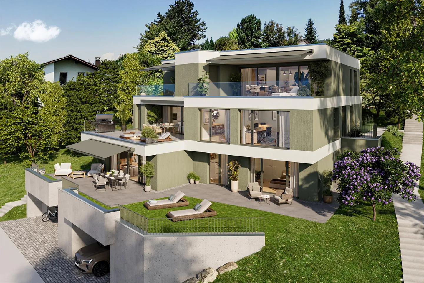 Appartamento Attico Moderno con Panorama sul Lago e sulle Montagne - Foto 2 di 5