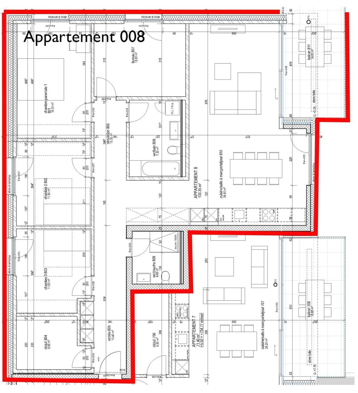 Appartement spacieux avec balcon - Photo 6 sur 12