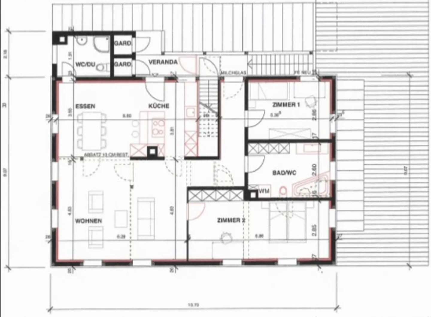 Renovated 3.5-room apartment ideal for families with children - Photo 11 of 11