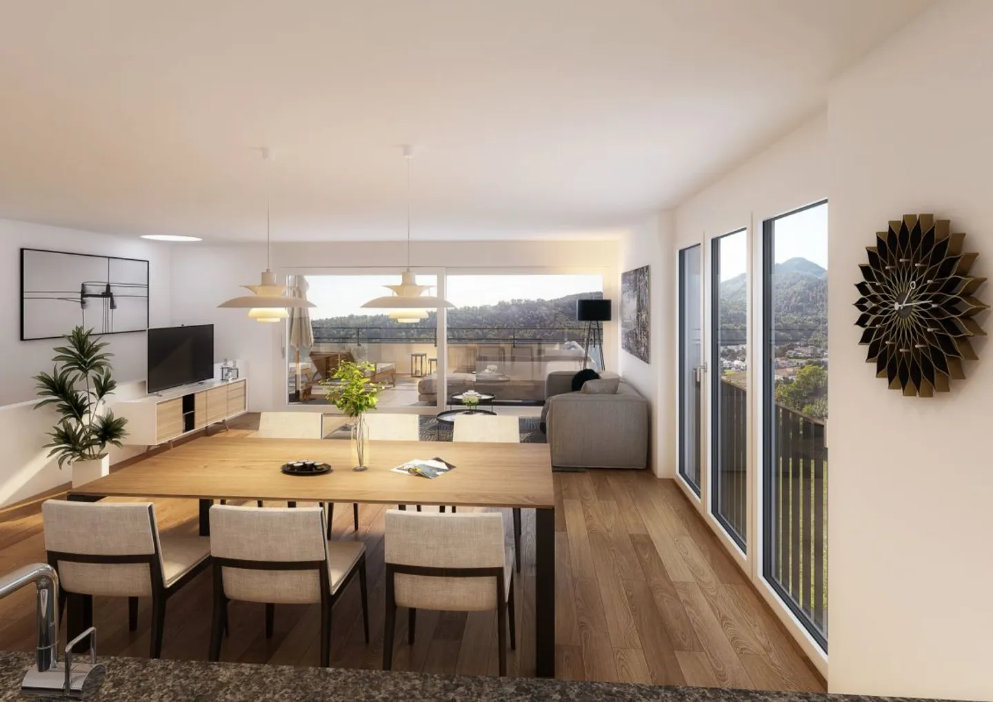 DEBUT DE CONSTRUCTION : Maison semi-détachée moderne avec vue, Maisons A-D - Photo 6 sur 8