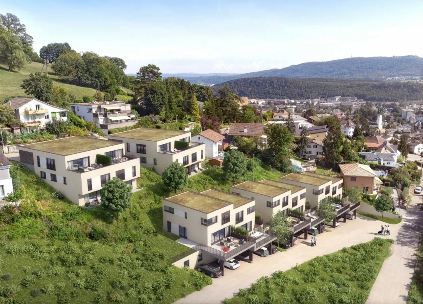 DEBUT DE CONSTRUCTION : Maison semi-détachée moderne avec vue, Maisons A-D - Photo 8 sur 8
