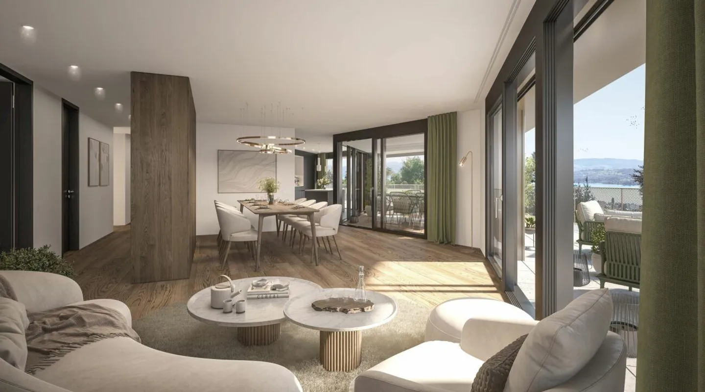 Neubauprojekt Buchenpark: 4.5-Zimmer-Wohnung mit Seesicht! - Foto 4 von 8