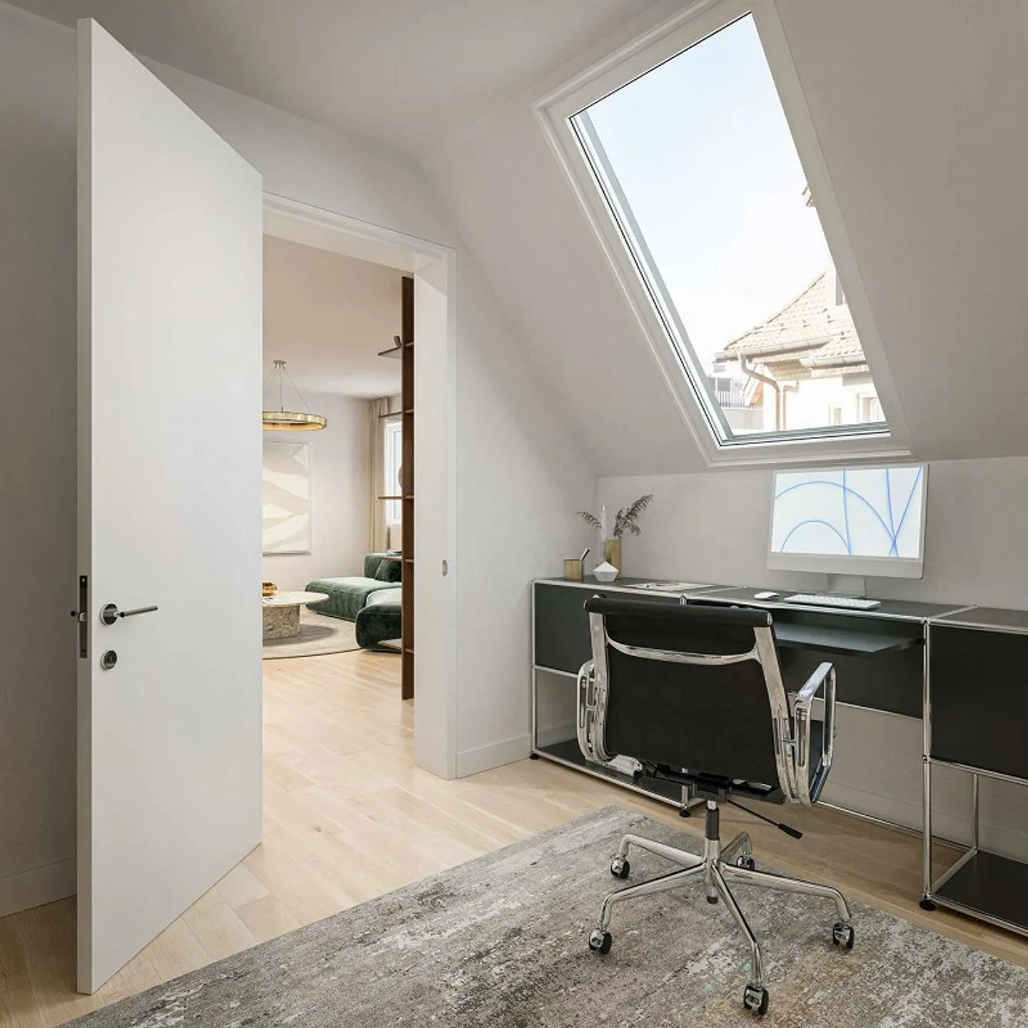Appartement en attique 3.5 pièces avec terrasse privée - VUE SUR LE LAC - Photo 3 sur 5