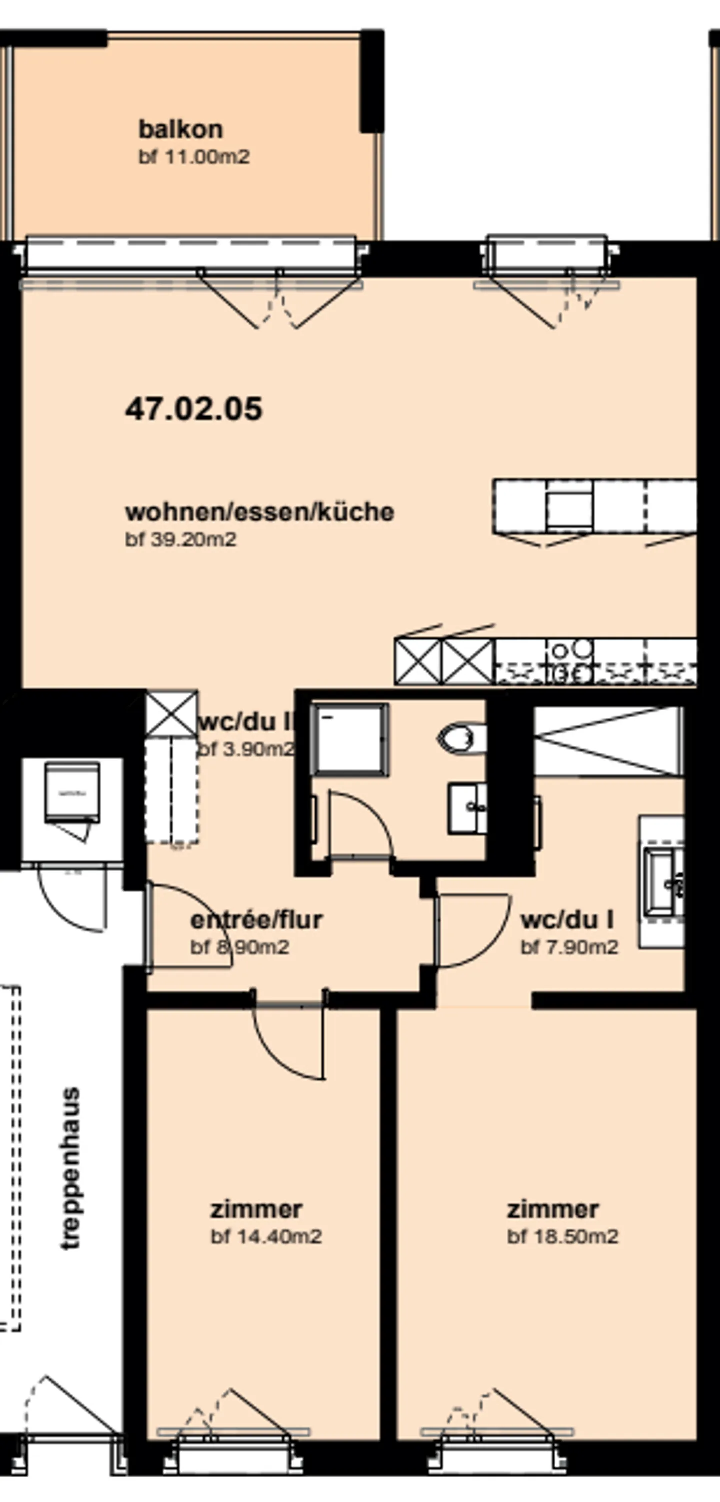 3.5-room apartment on the 2nd floor - Photo 6 of 6