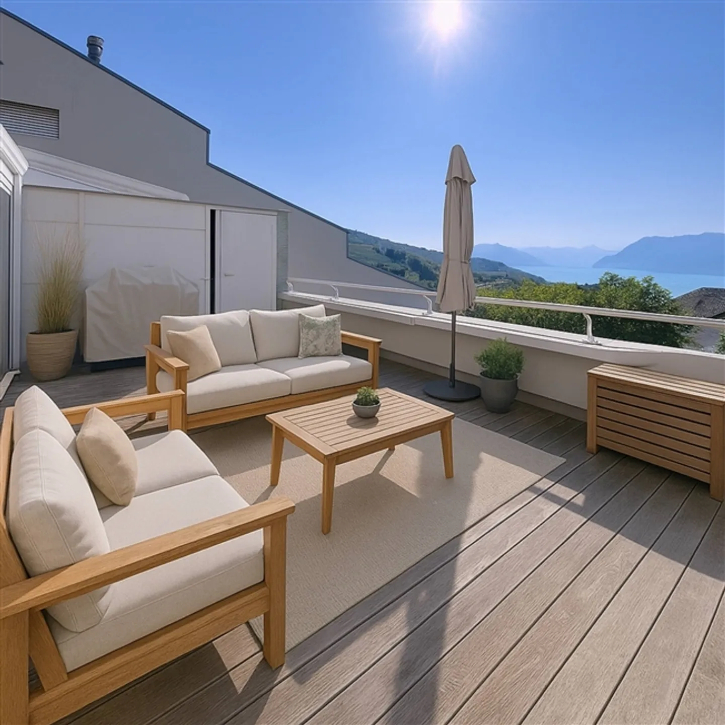 Vue imprenable pour un espace de vie exceptionnel à Lutry - Photo 7 sur 9