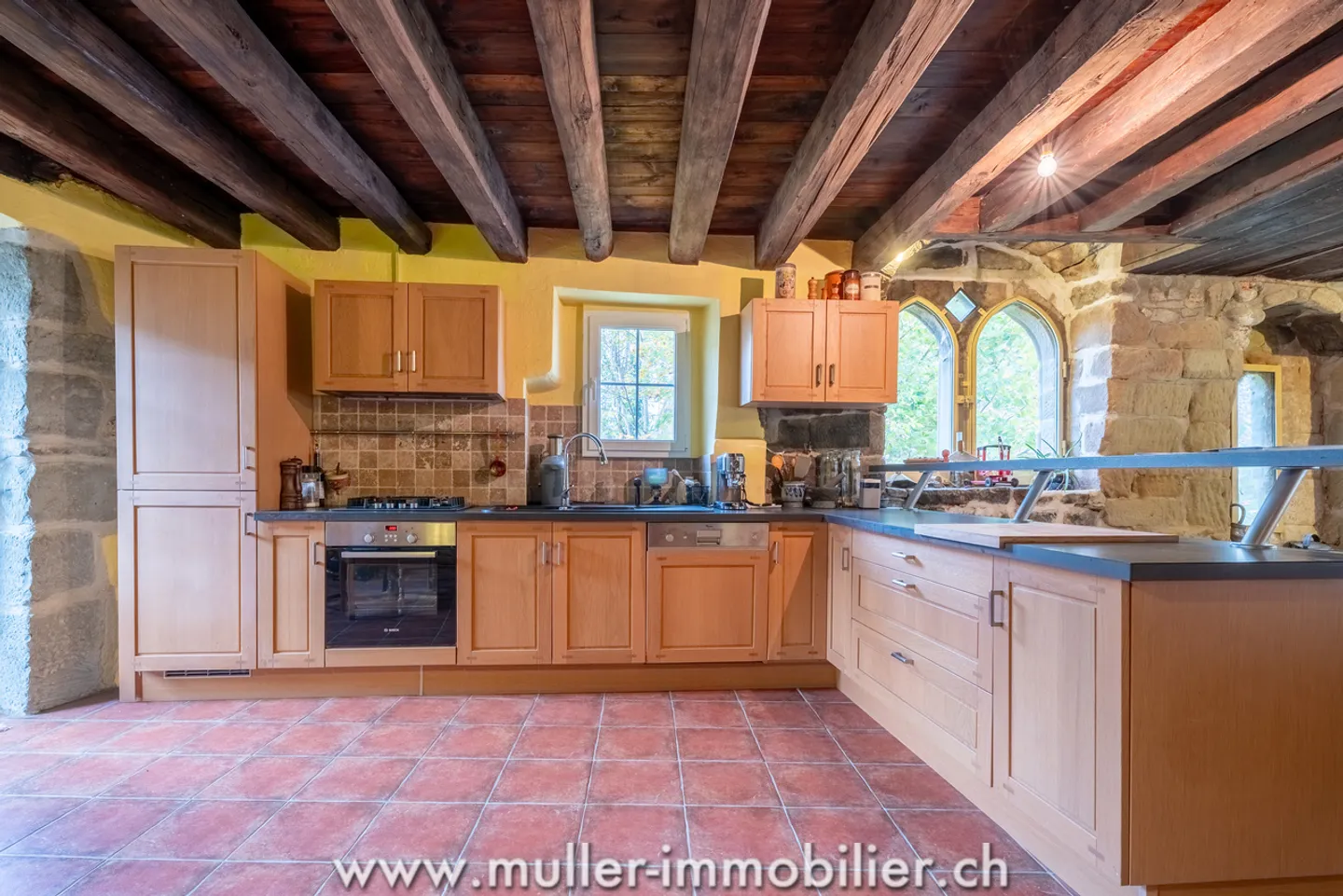 Bell'appartamento ristrutturato nel cuore di Moudon - Foto 4 di 19