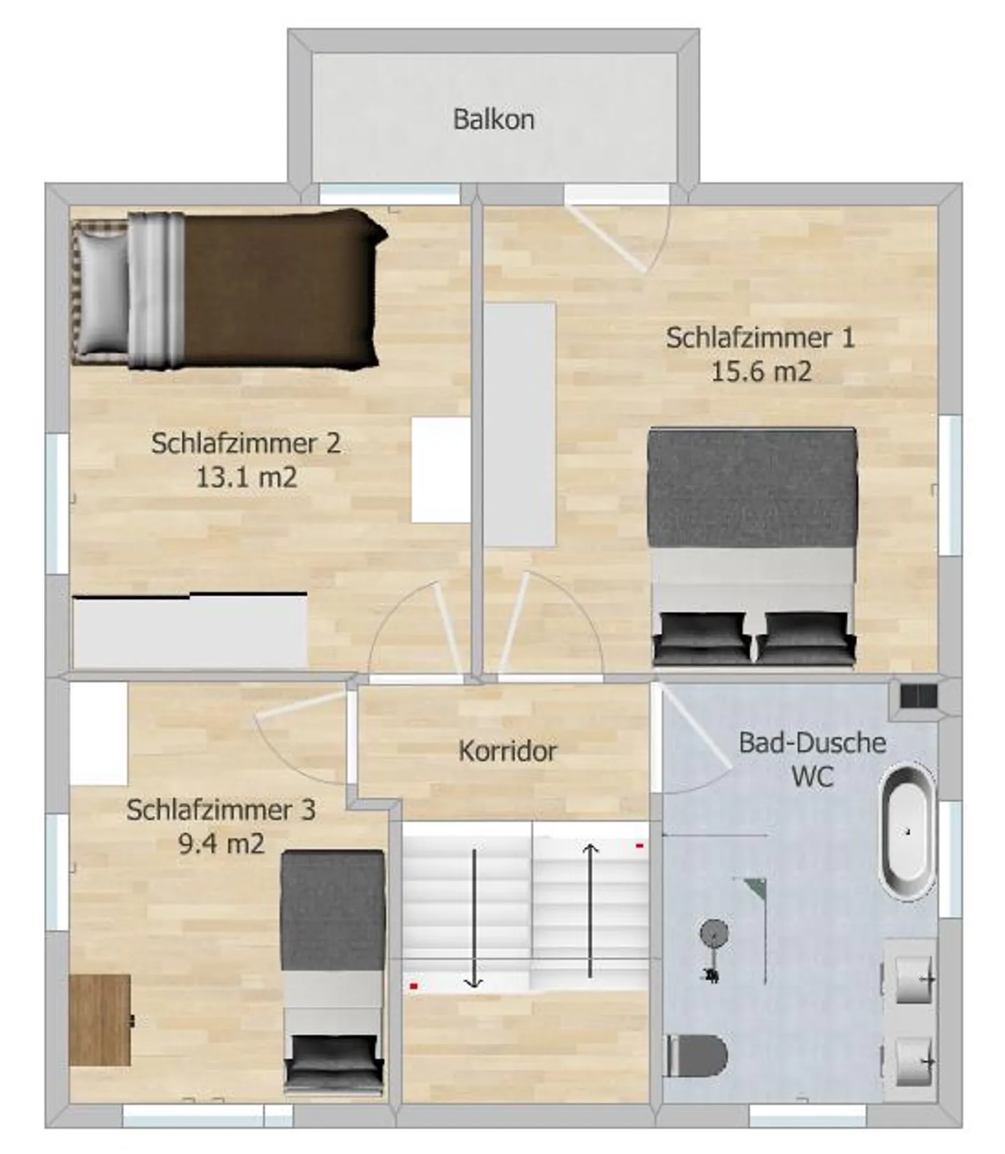 LIVING LIKE IN YOUR OWN HOUSE, modern maisonette apartment in a quiet location - Photo 12 of 12