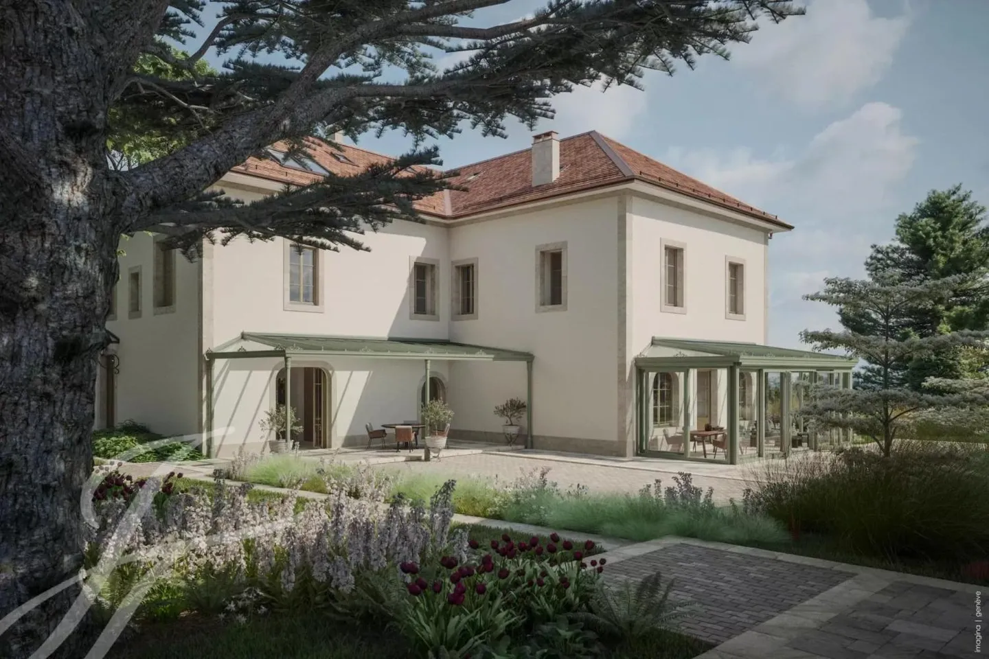 L'eleganza di una villa straordinaria nel cuore della campagna ginevrina - Foto 2 di 13