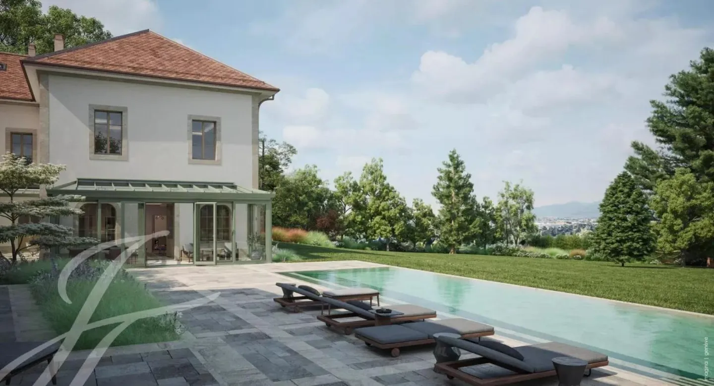 L'eleganza di una villa straordinaria nel cuore della campagna ginevrina - Foto 5 di 13