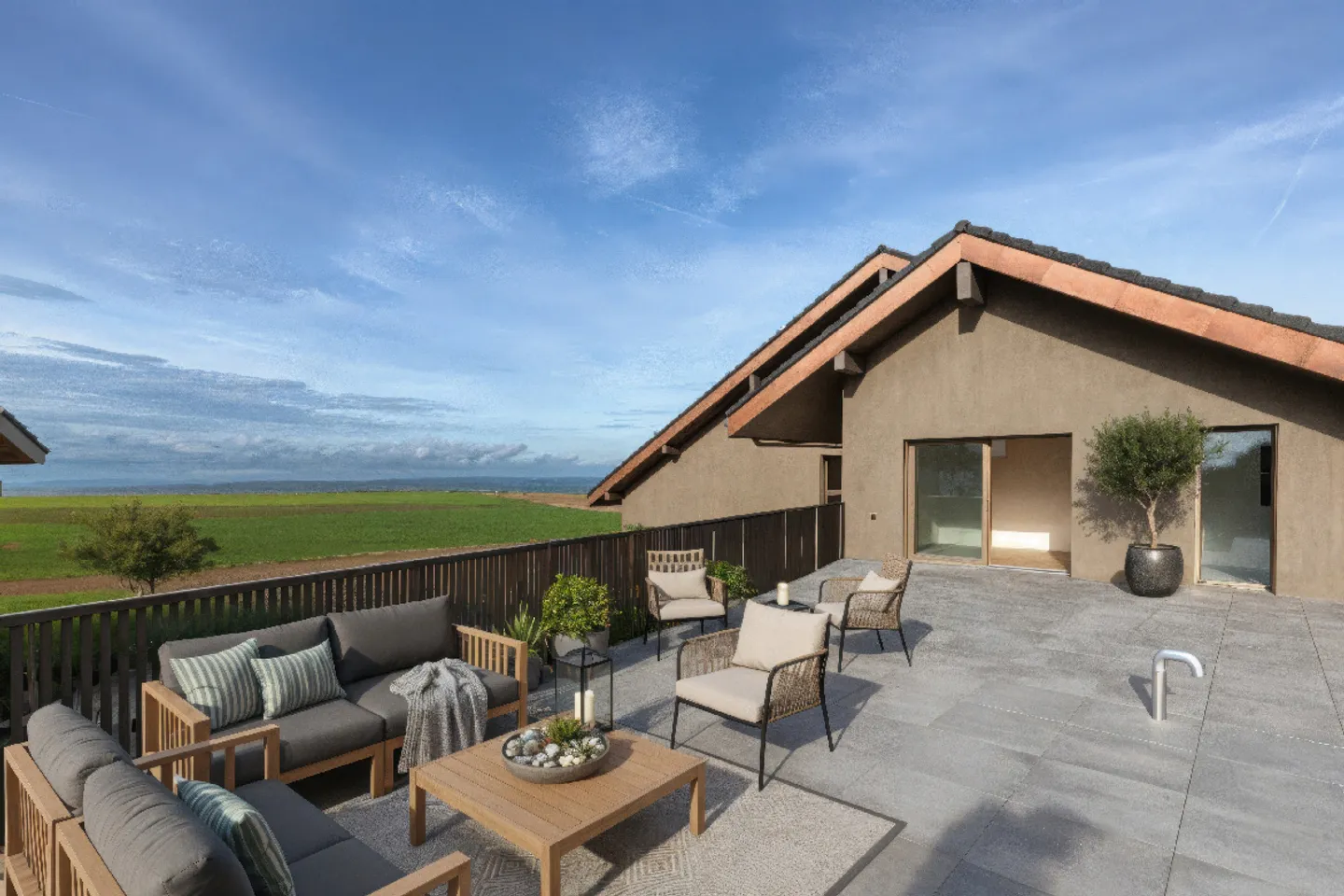 Exceptional duplex 5.5 rooms - panoramic terrace and idyllic setting - Photo 9 of 11