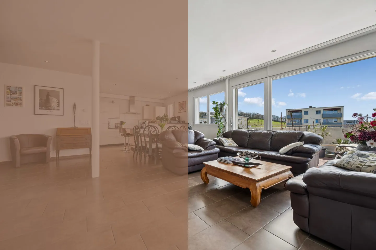 Gepflegte Attikawohnung in Murten - Foto 1 von 13