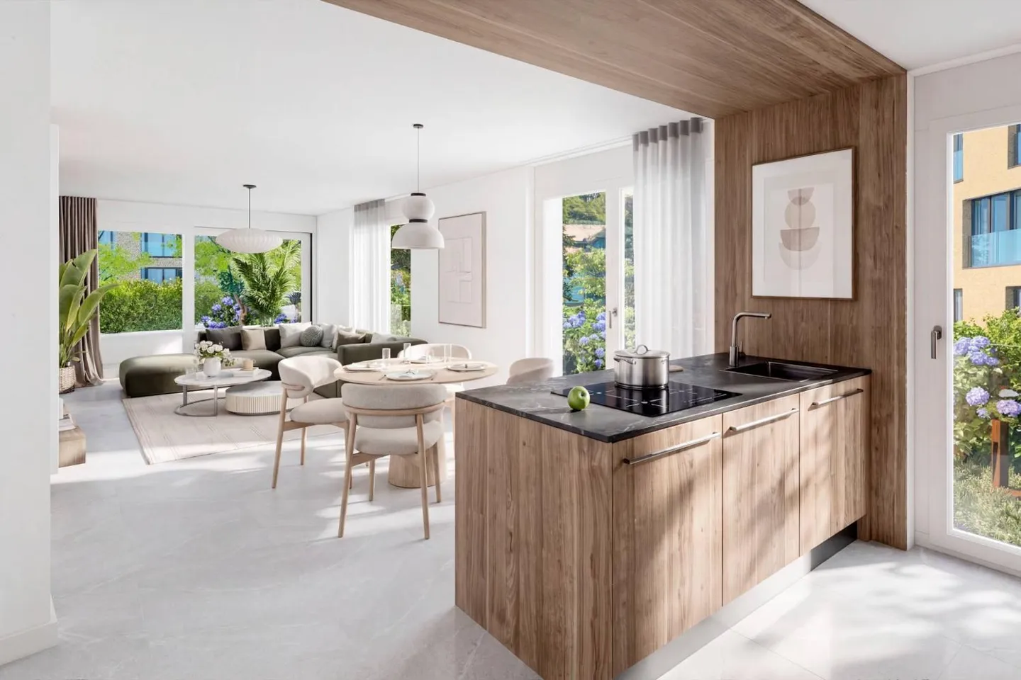 Appartement lumineux 3.5 pièces - Photo 4 sur 4