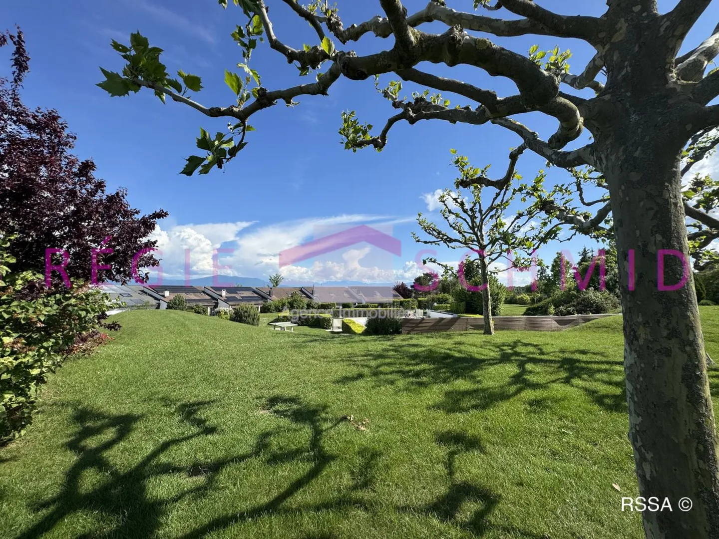 Villa bifamiliare con 7 camere e vista sul lago e sulle Alpi a Borex - Foto 4 di 13