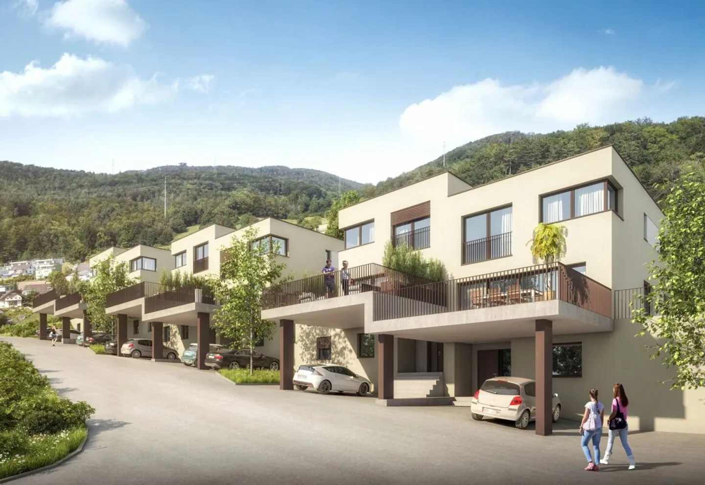 DEBUT DE LA CONSTRUCTION : Maisons jumelées modernes avec vue, Maisons 1 - 6 - Photo 2 sur 8