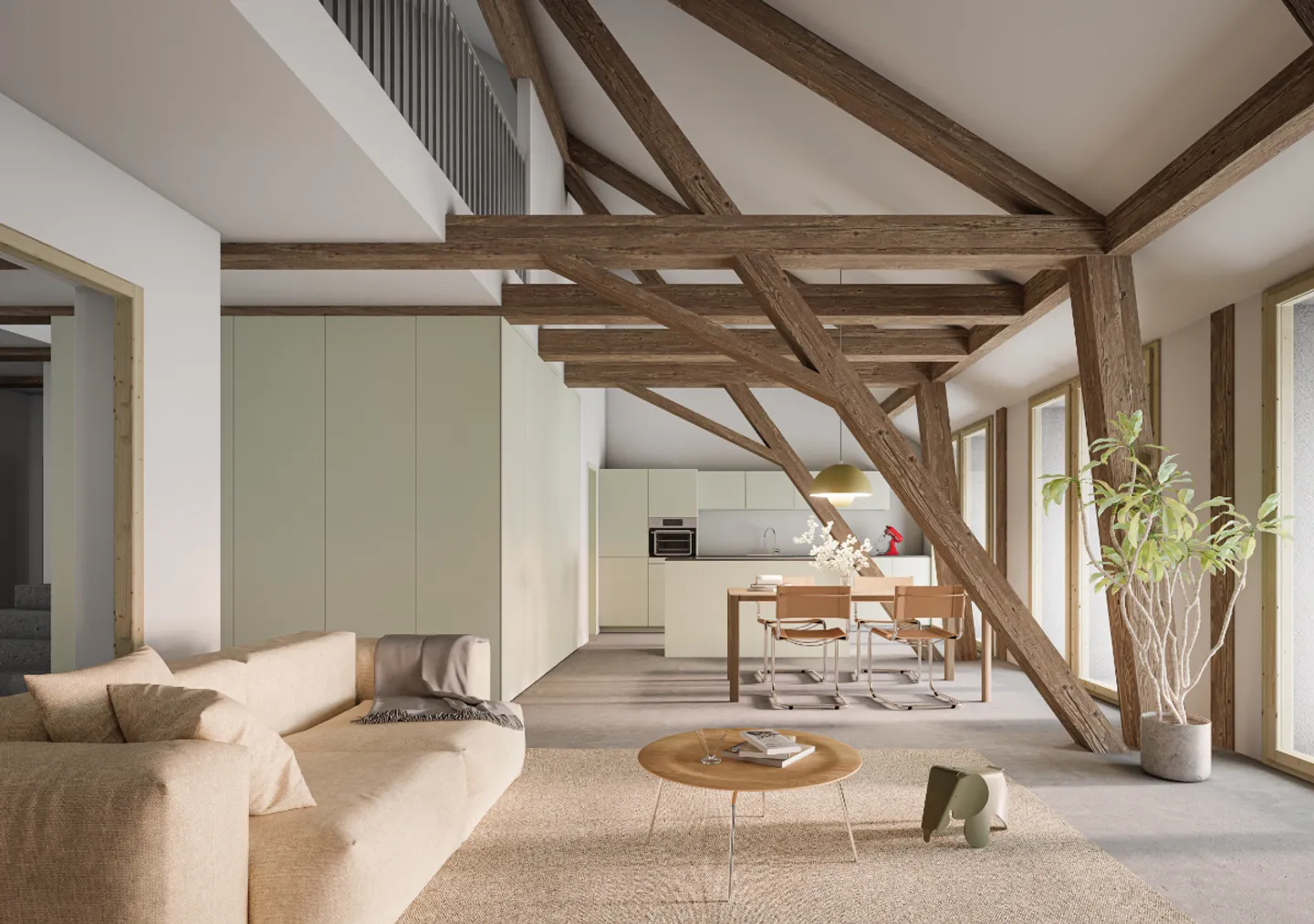 The Soul of the Old, the Comfort of the New: 4½-Room Duplex Apartment - Photo 5 of 6