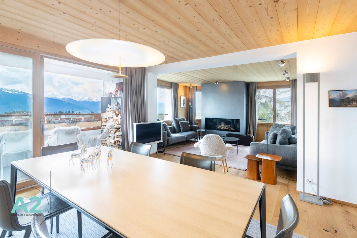 Luxus-Wohnung in Crans mit Bergblick - Foto 1 von 18