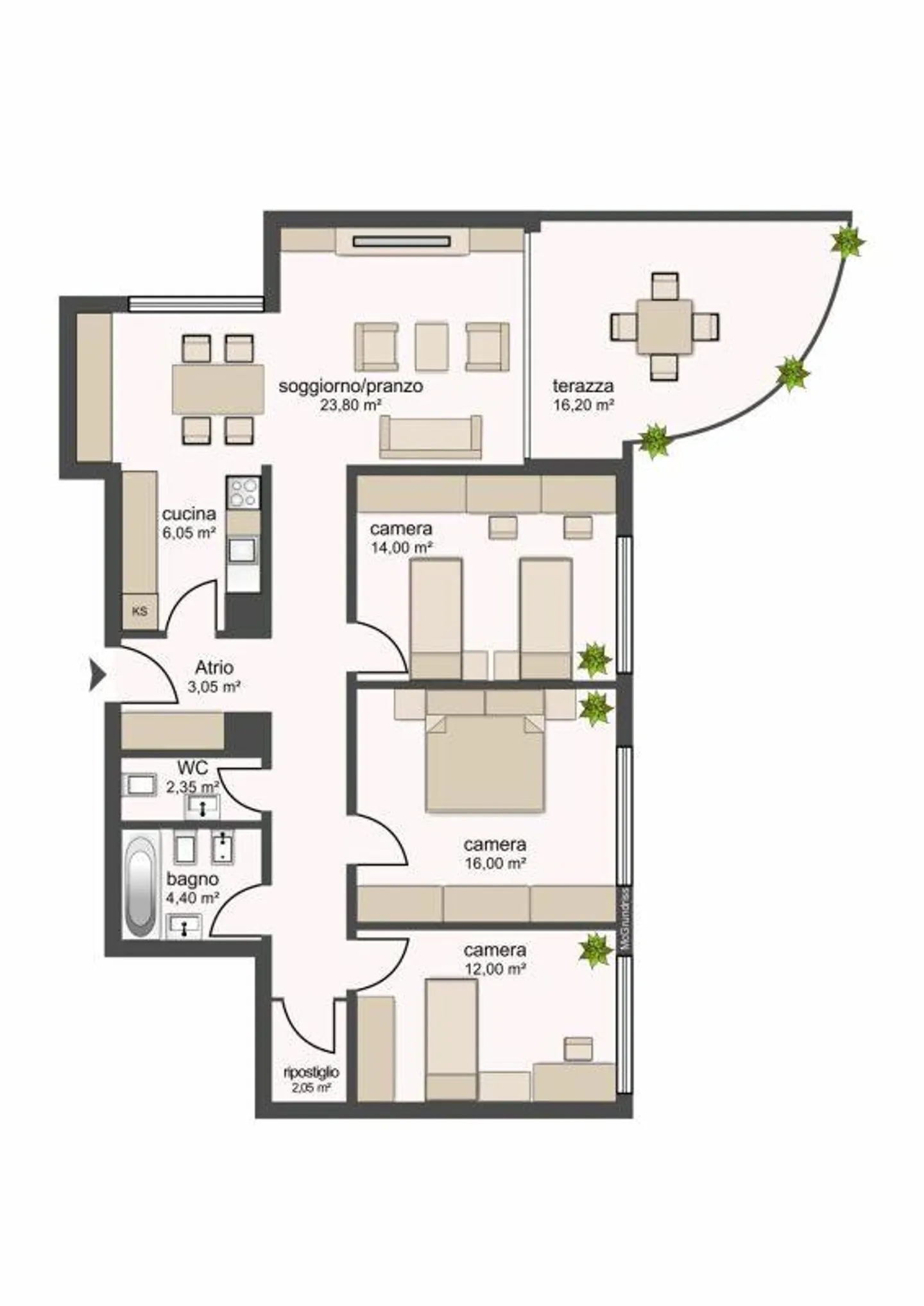 5200, Morbio Inferiore, Via Pascuritt 5, appartement 334 - Photo 3 sur 9