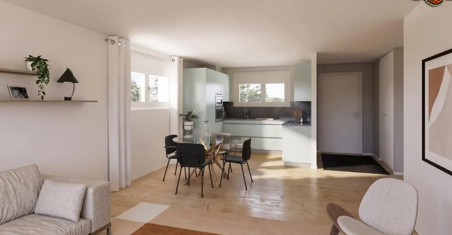 2,5 locali a La Tour-de-Trême con balcone di 17 m² - Foto 2 di 3