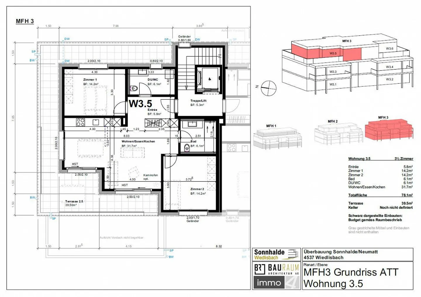 Hochwertige, topmoderne Neubauwohnungen mit Minergie-Standard in Wiedlisbach - Foto 15 von 25