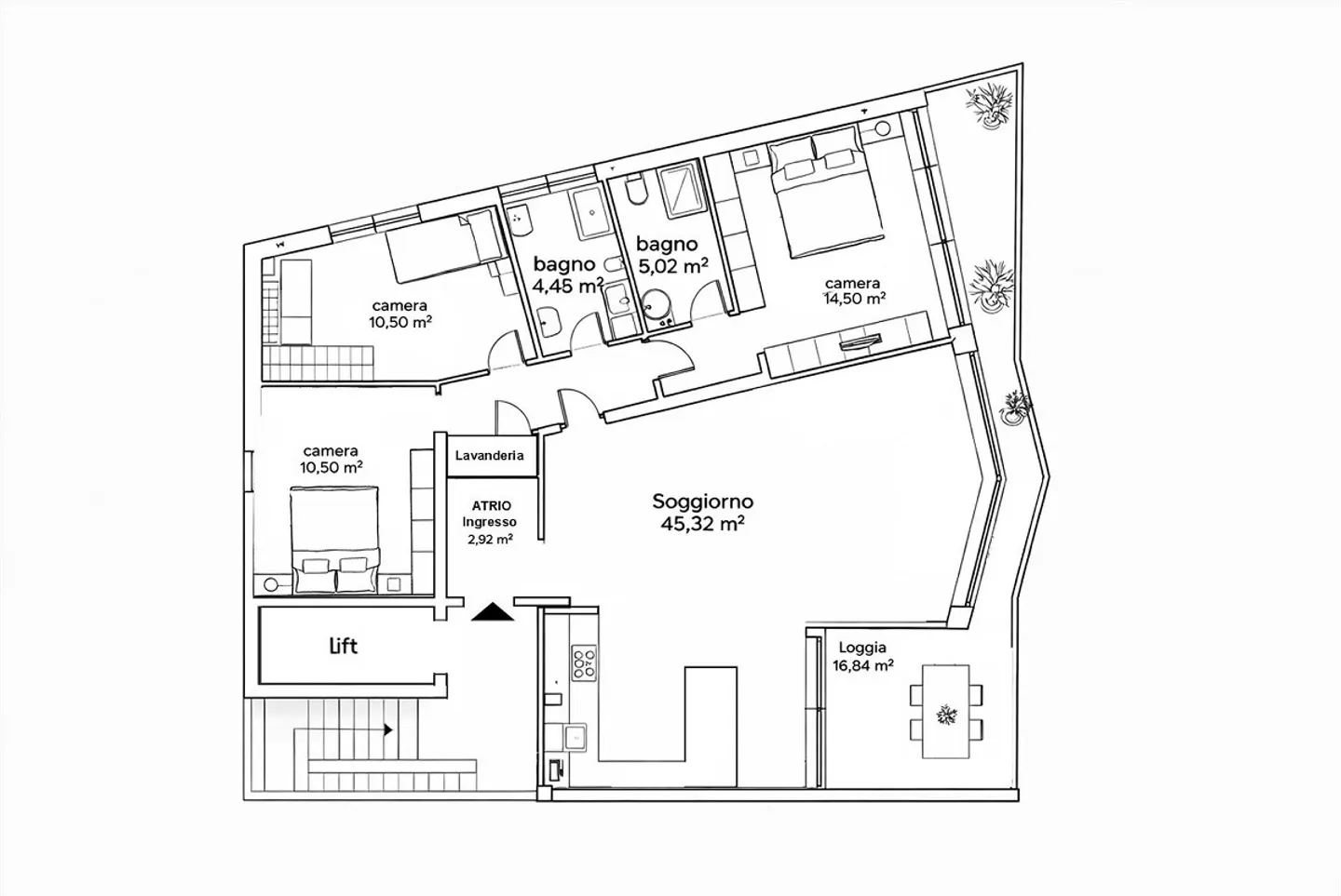MODERN 4.5 ZIMMER MIT SEEBLICK IN ZENTRALER LAGE IN LUGANO - Foto 10 von 10